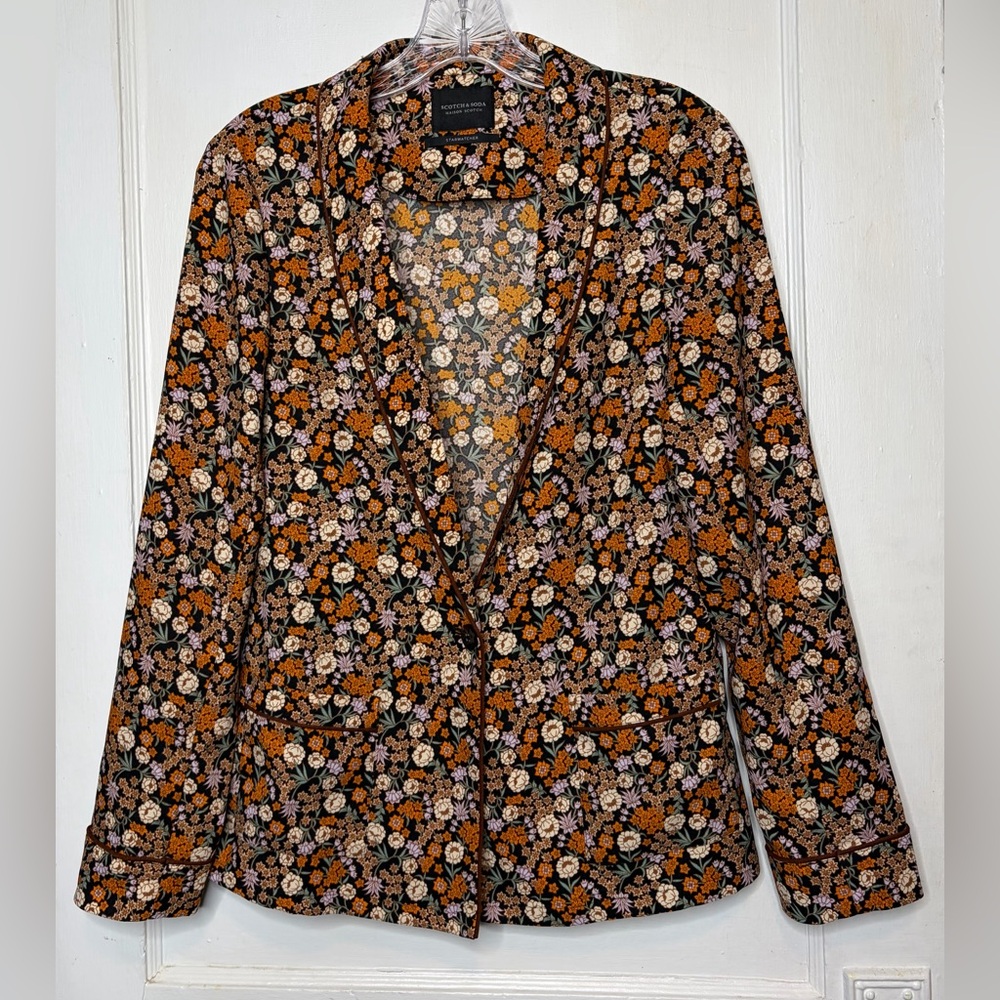 Scotch & Soda Printed Floral Starwatcher Pyjama Blazer S